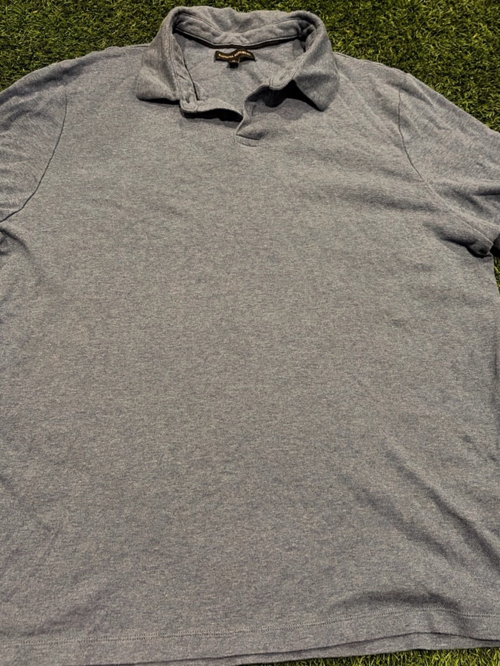 Banana Republic Gray Heather Polo Shirt